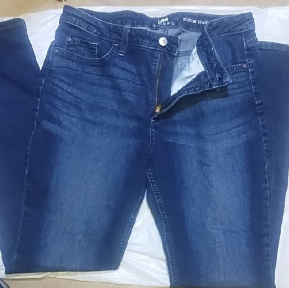 #2128 Lee Women's Dark Blue Skinny Jeans - Picture 1 of 5